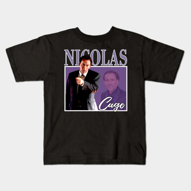 Through The Lens Of Cage Exploring The World Of Nicolas's Acting Kids T-Shirt by Silly Picture